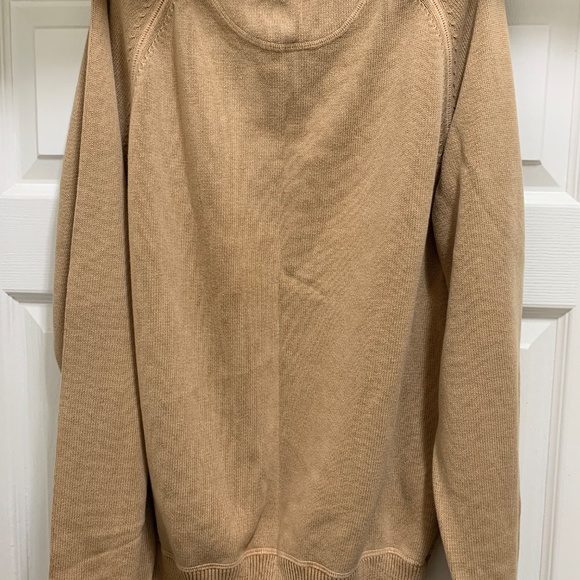 Paradise Collection Men’s Sweater Medium 100% Cotton Natural Fiber Camel Brown - Picture 2 of 6